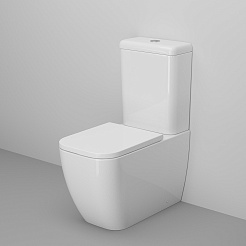 Ambassador Унитаз компакт Forsa белый с сиденьем микролифт – фотография-2